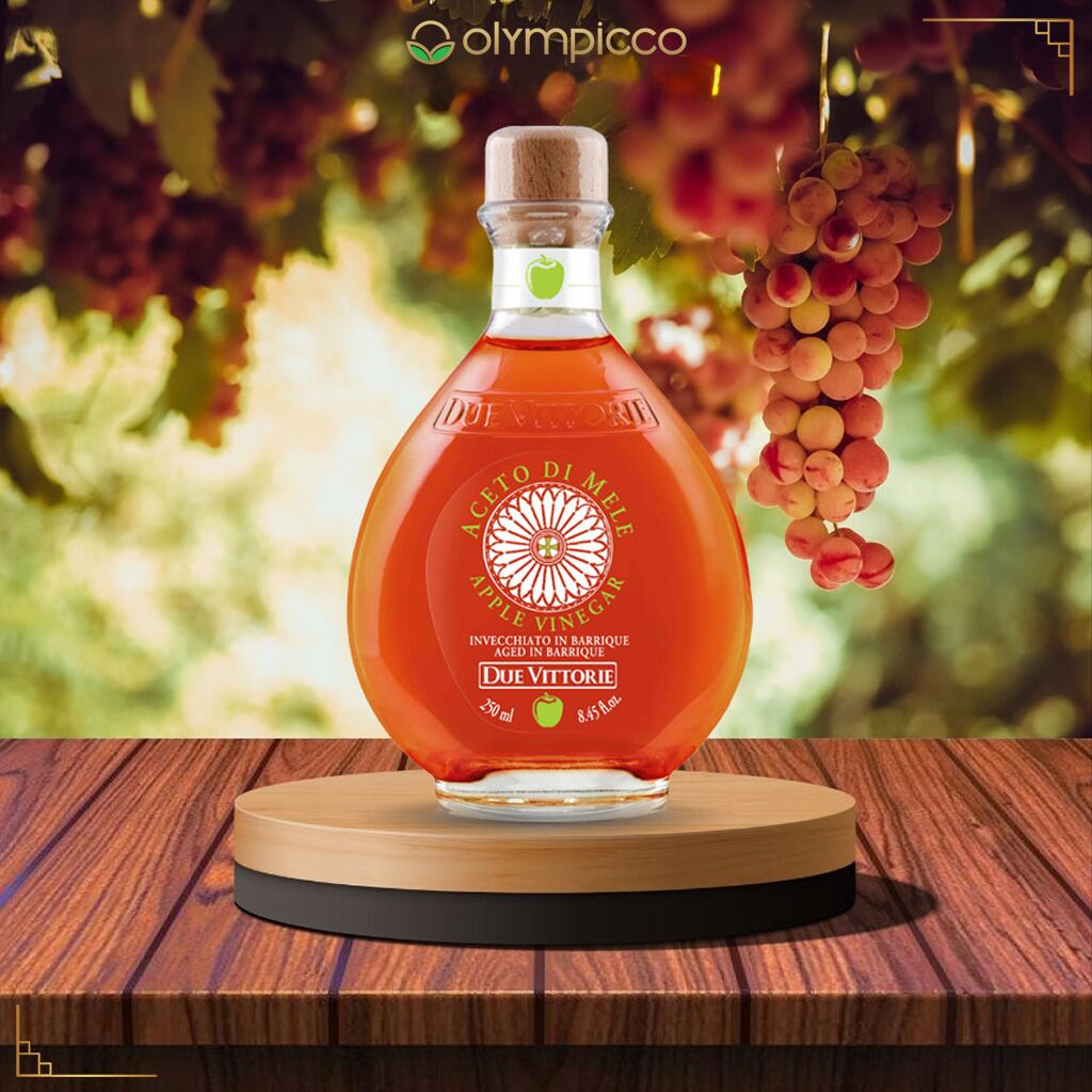 Due Vittorie Apple Balsamic Vinegar from Italy, 16.9fl oz / 500ml