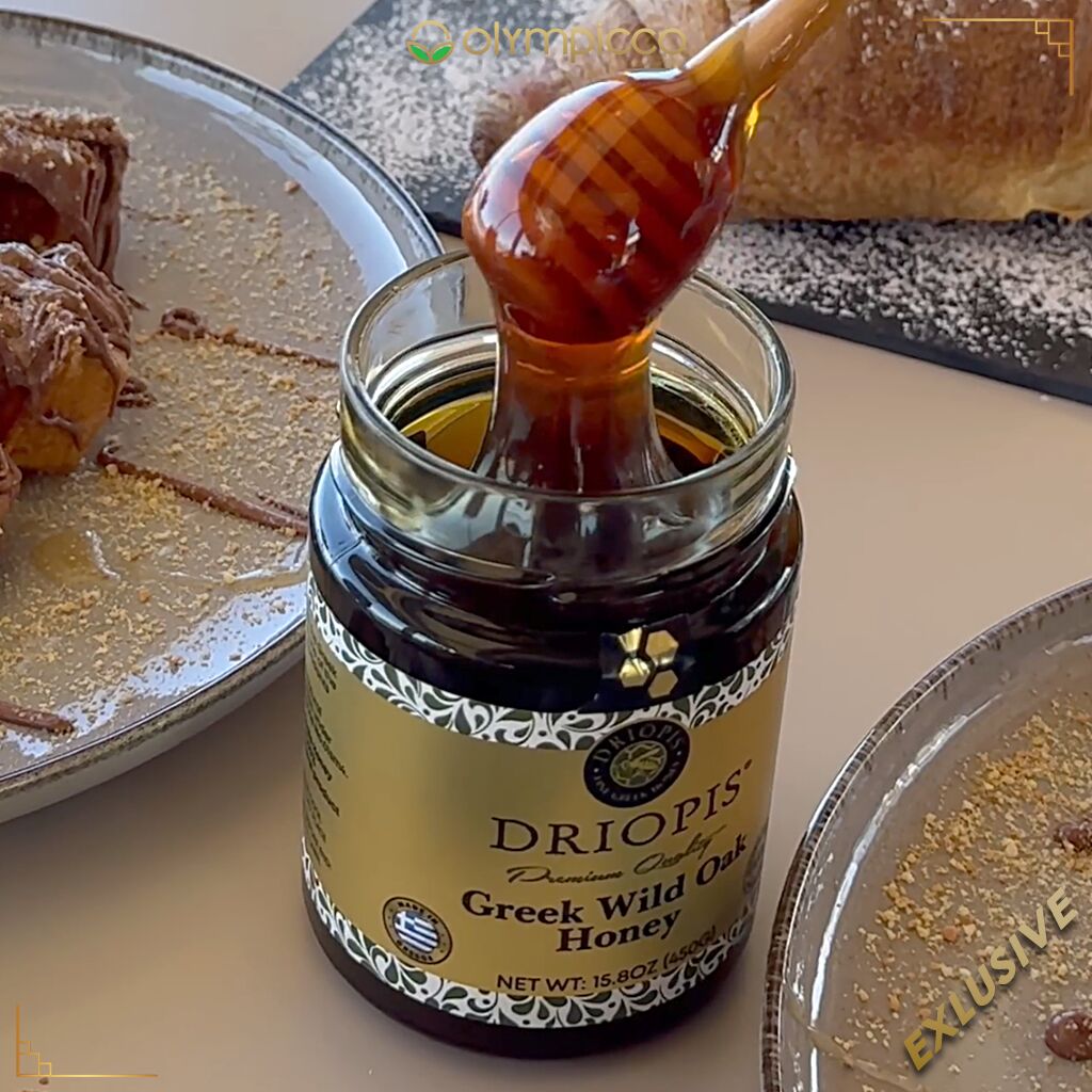 DRIOPIS Greek Wild Oak Tree Raw Honey